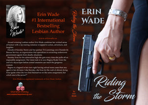 RIDING THE STORM - Hardback Cover autographed by Erin Wade